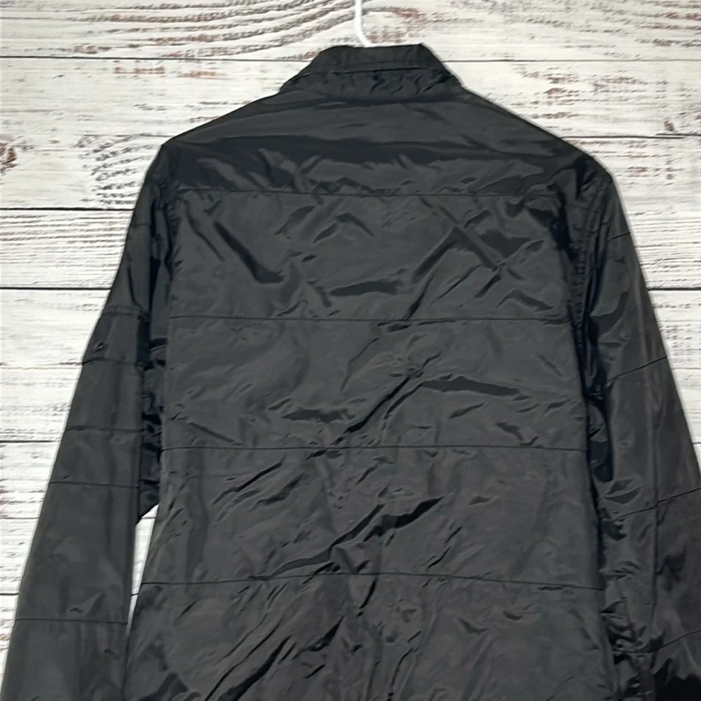 Prana Men's Jacket black and purple plaid Small